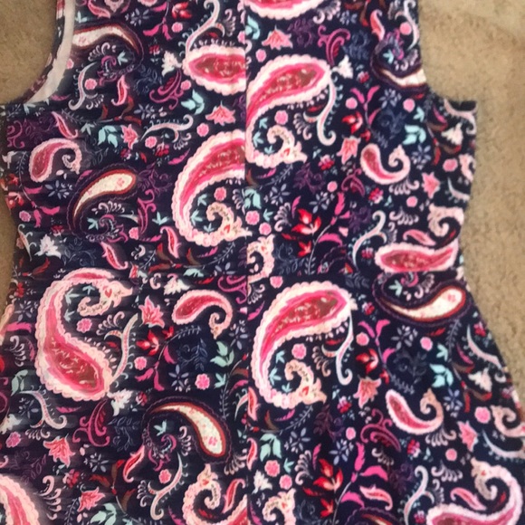 🌸NEW🌸 Talbots Petite Paisley Peplum Dress - Picture 14 of 16